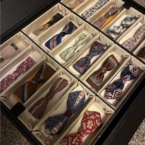 Elegant Multicolor Bow Tie Set